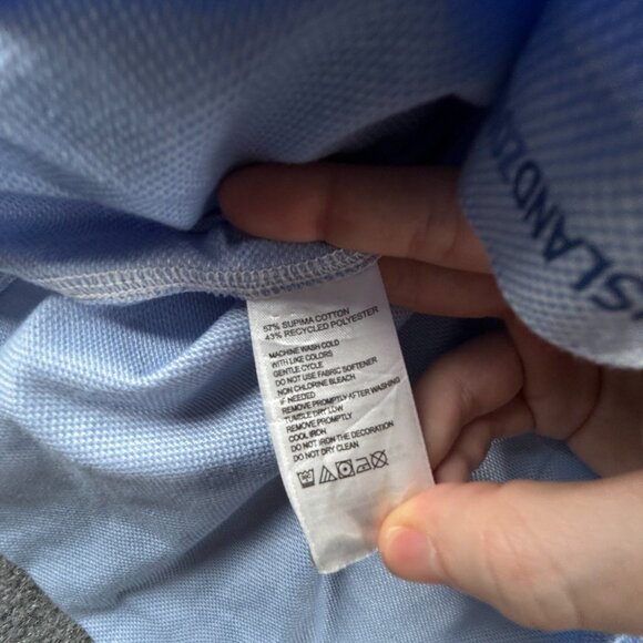 Tommy Bahama 2XL Check Island Zone Cotton Polyester Button-Down Blue Pocket Men - Picture 15 of 16